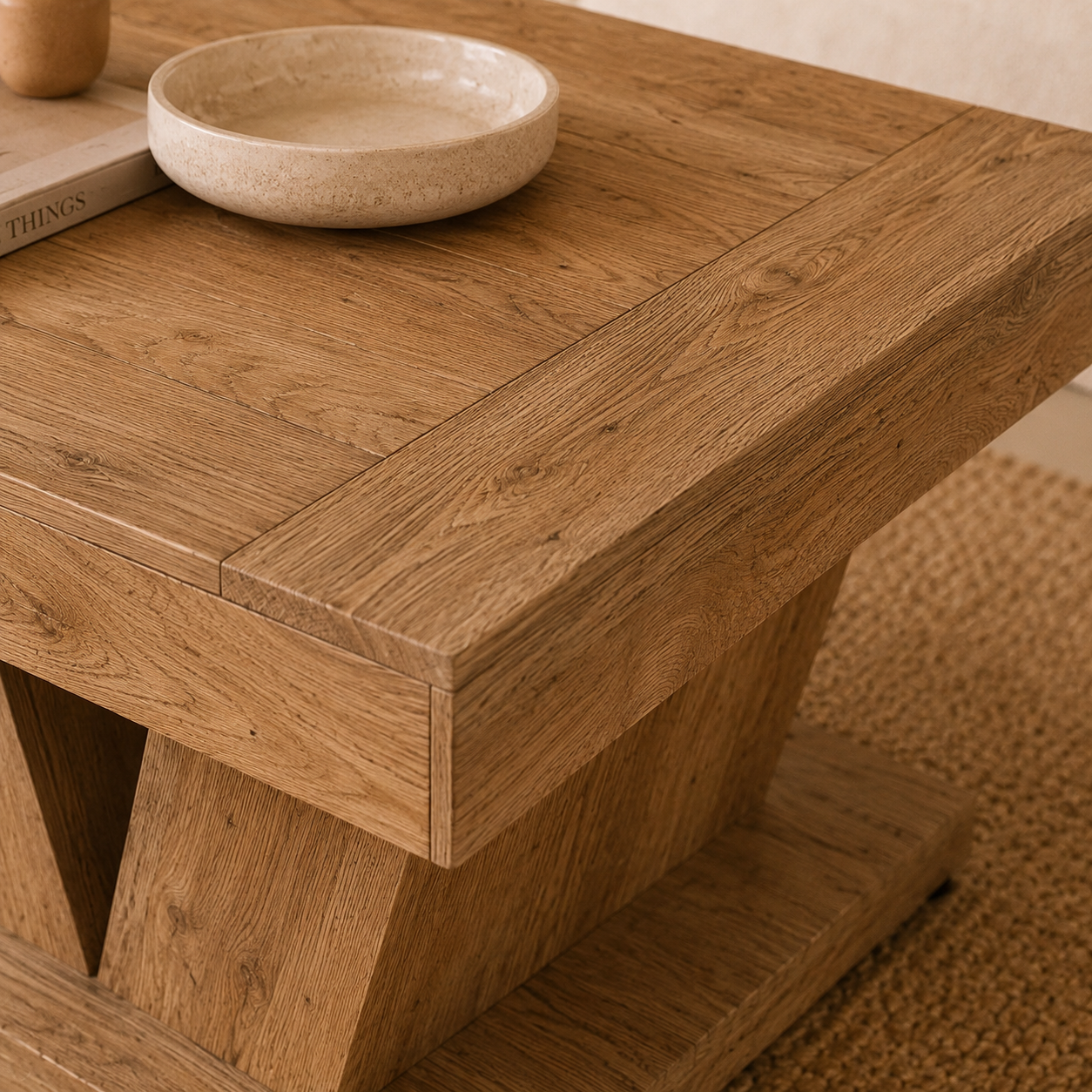 Eden | Modern vintage wooden coffee table