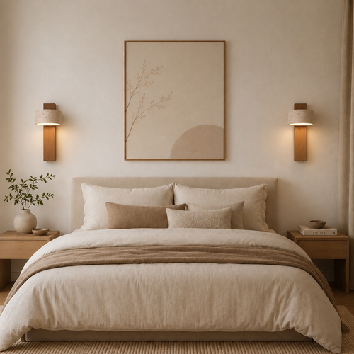 Luna | Modern Travertine Wall light