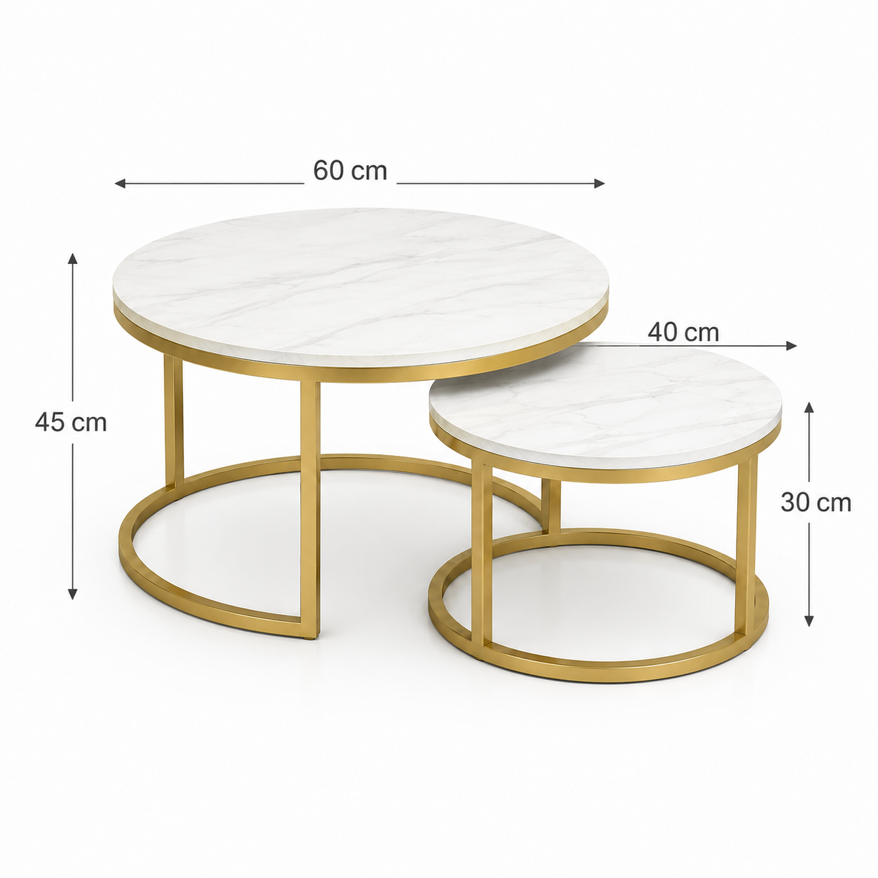 Moly | White Premium marble coffee table