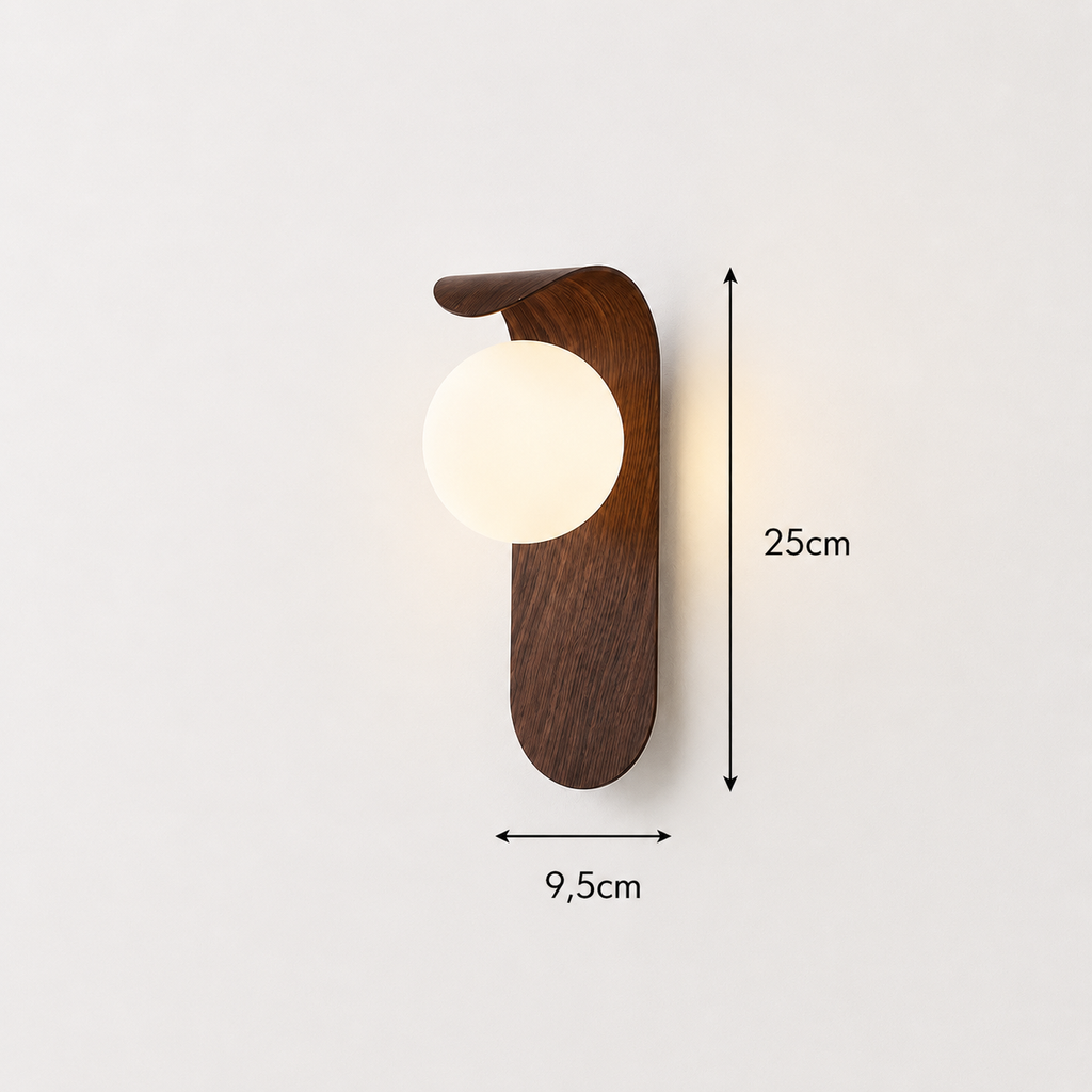 Elena | Curved Wooden Wall Light