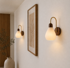 Lola | Modern Wood Glass Wall light