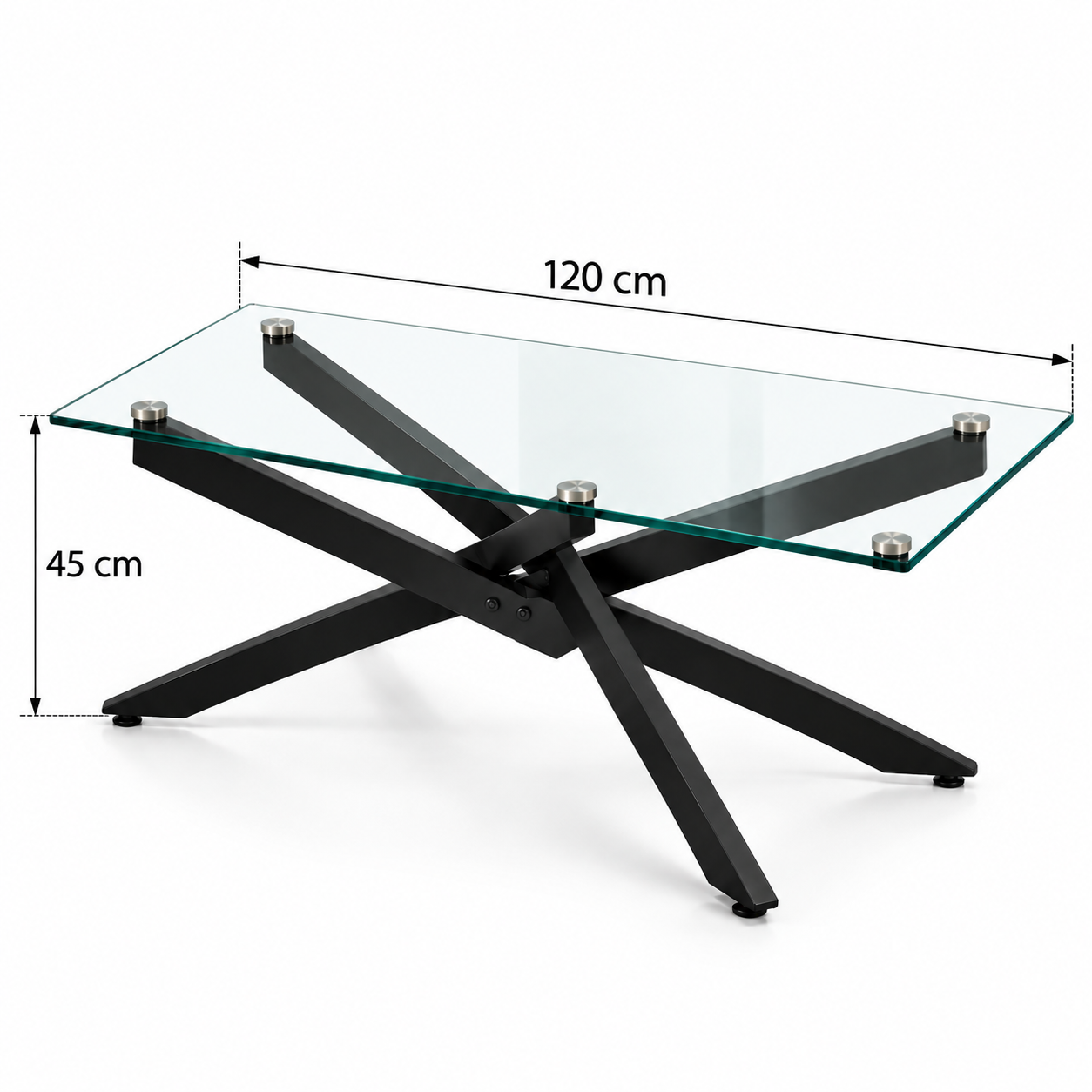Rena | Modern Eclipse Glass Coffee Table