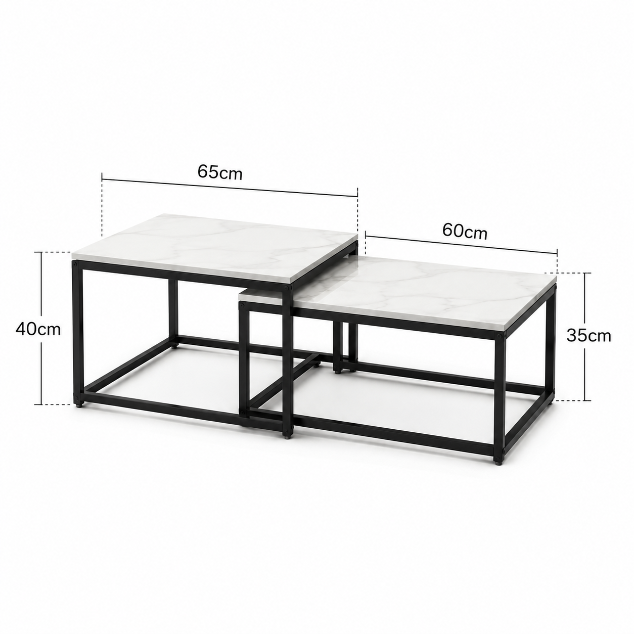Olma | White Modern marble coffee table