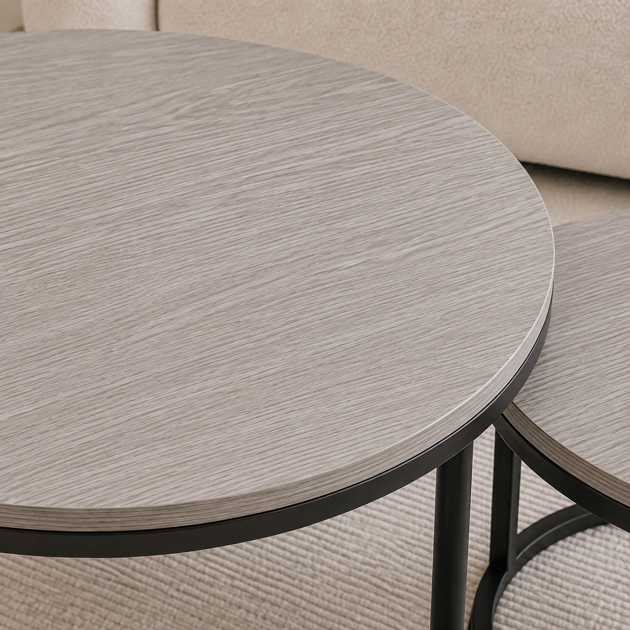 Paro | Grey Modern wooden coffee table set