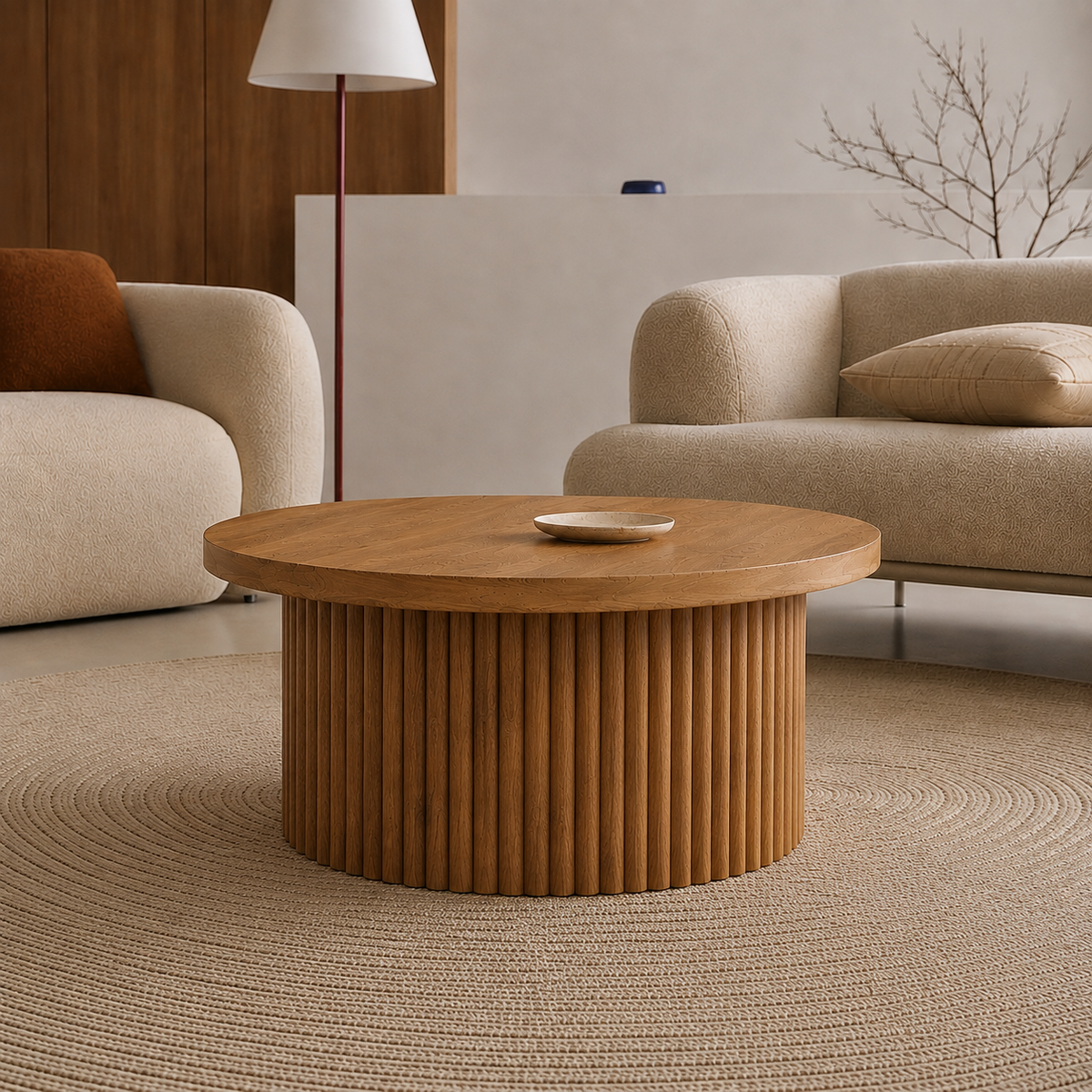 Lova | Premium Round wooden coffee table