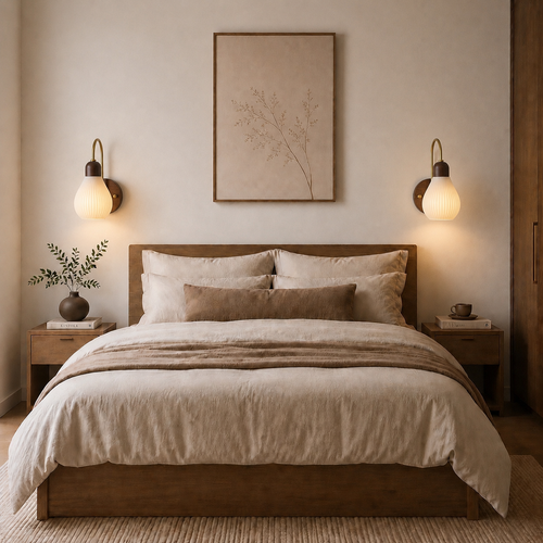 Lola | Modern Wood Glass Wall light