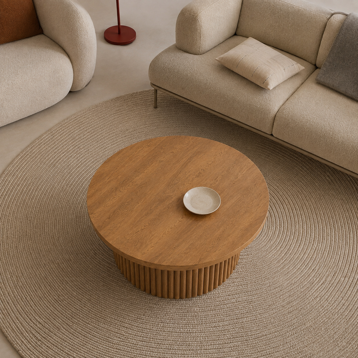 Lova | Premium Round wooden coffee table