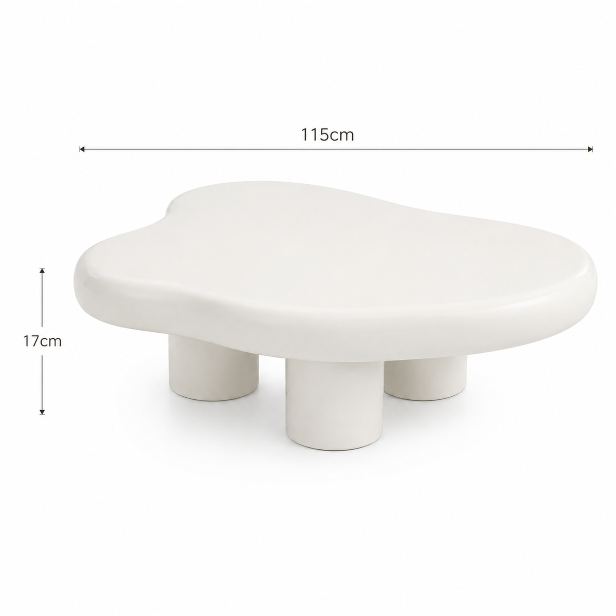 Dana | White Premium Ceramic coffee table