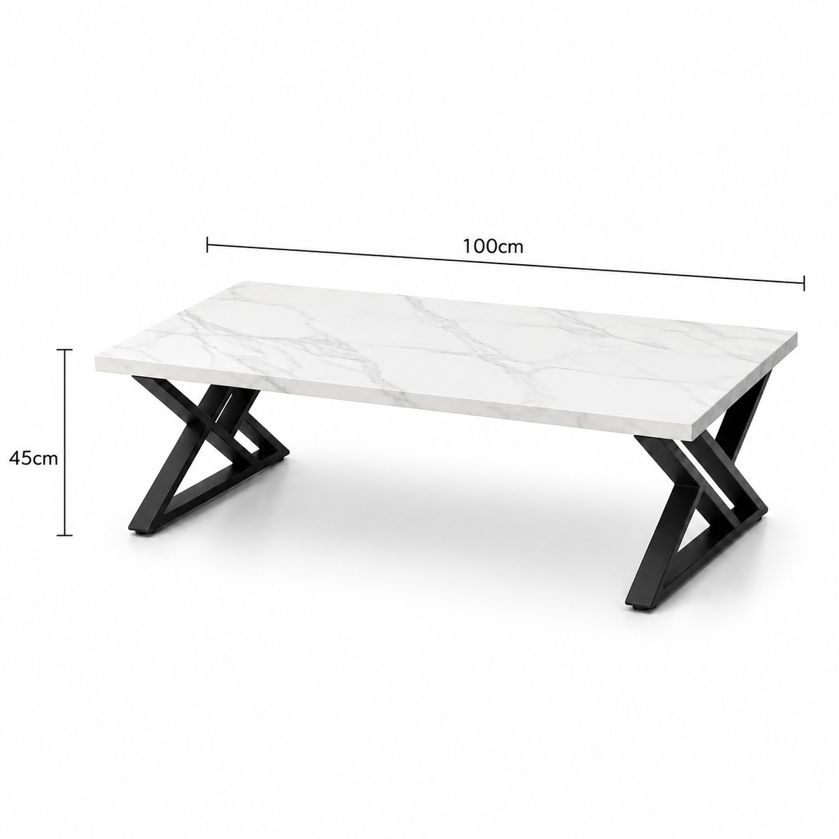 Lola | White Premium marble coffee table