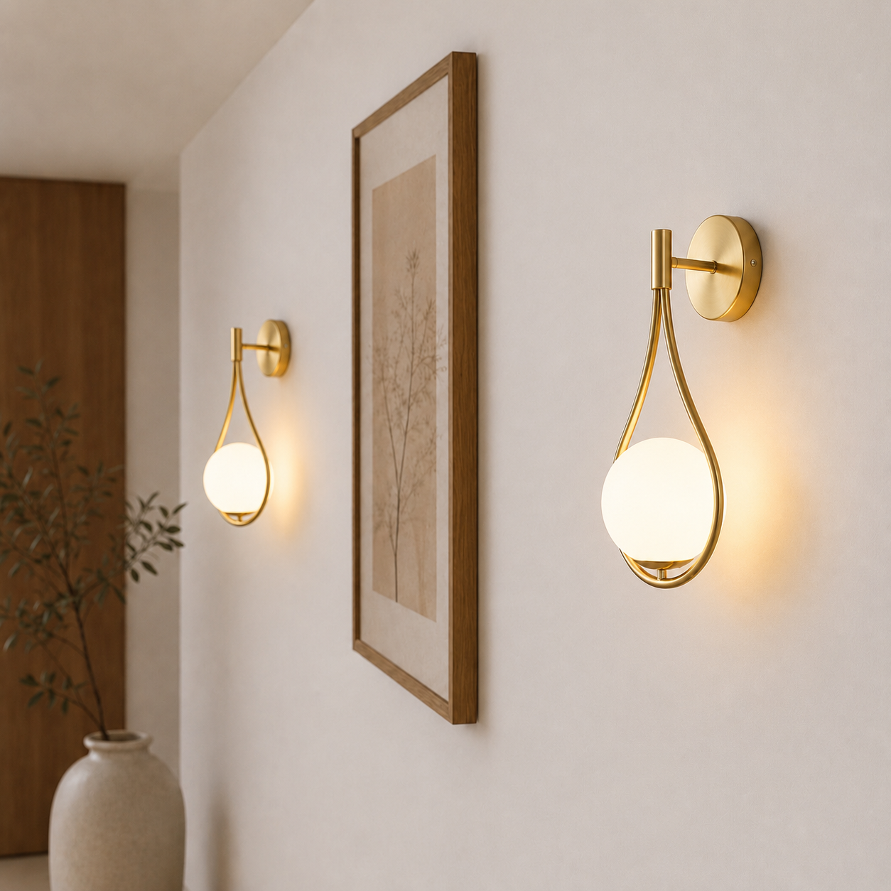 Aura | Luxury Gold Globe Wall Light