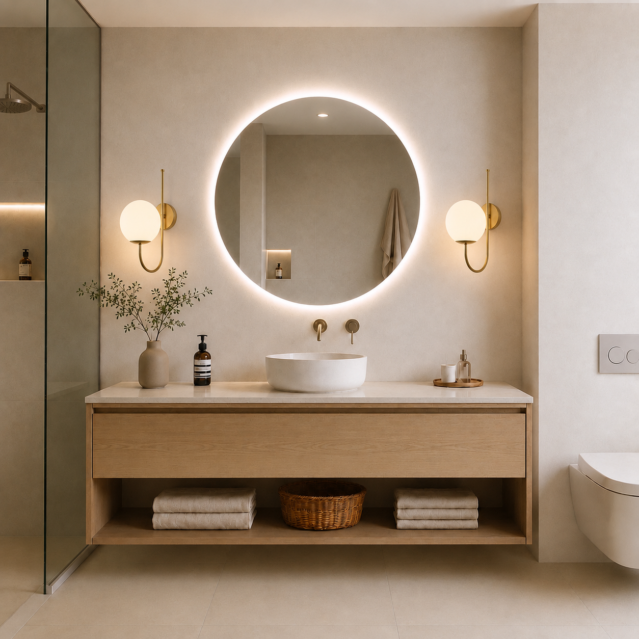 Aurelia | Modern Brass Globe Wall Light