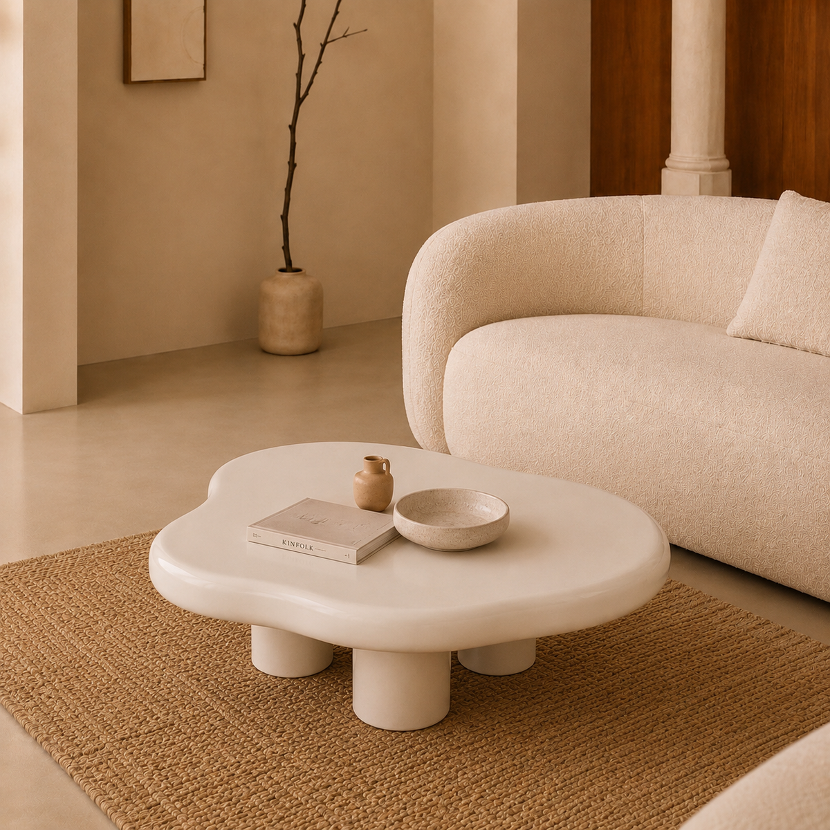 Dana | White Premium Ceramic coffee table