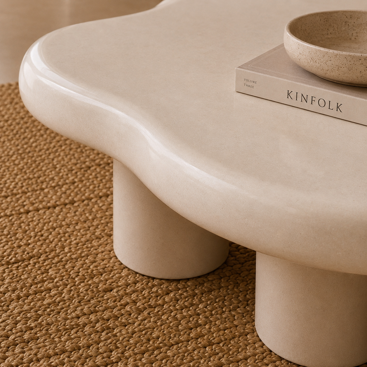 Dana | White Premium Ceramic coffee table