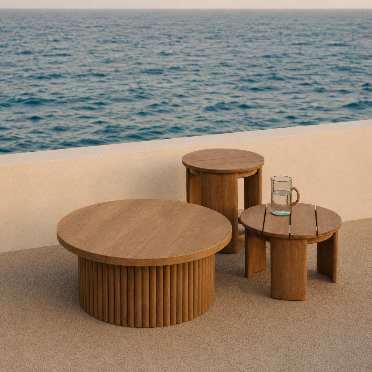 Lova | Premium Round wooden coffee table