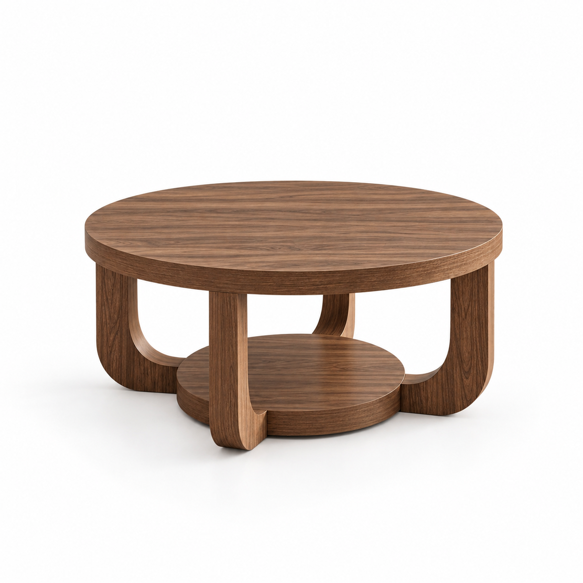 Howa | Modern round wood coffee table