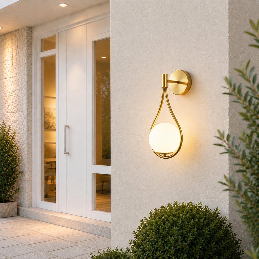 Aura | Luxury Gold Globe Wall Light