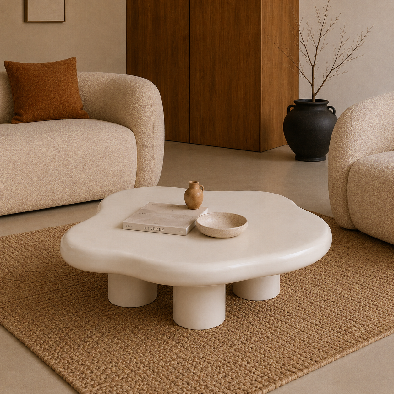 Dana | White Premium Ceramic coffee table