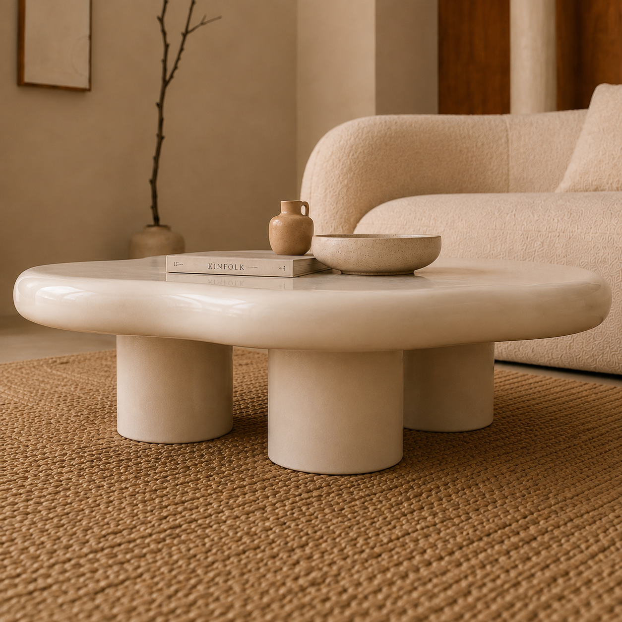 Dana | White Premium Ceramic coffee table