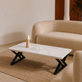 Lola | White Premium marble coffee table