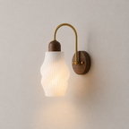 Yuna | Modern Wood Glass Wall Light