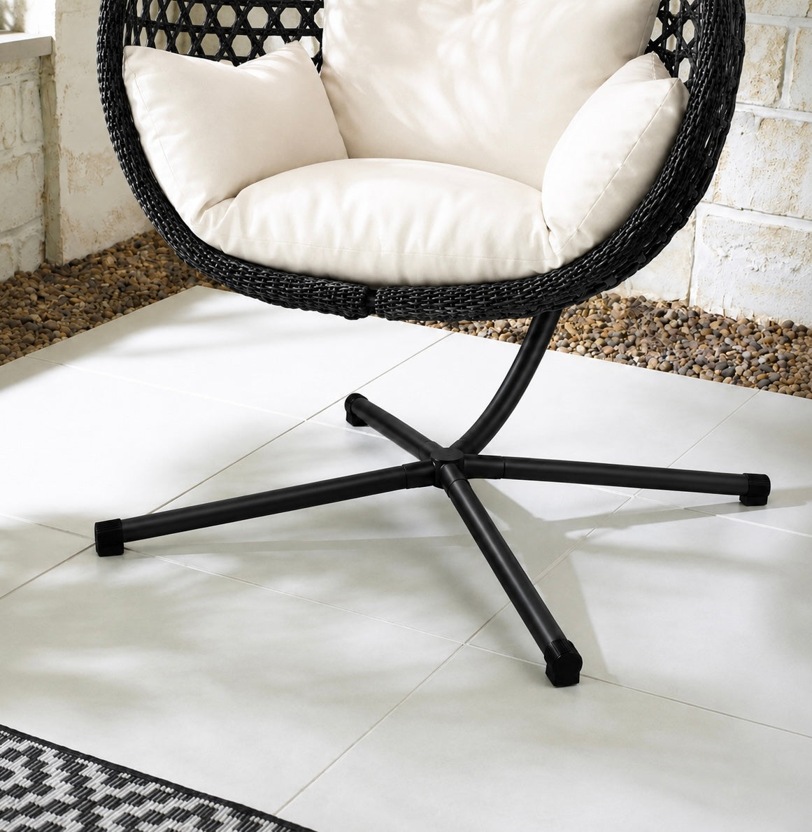 Aspen | Modern hanging egg chair with stand