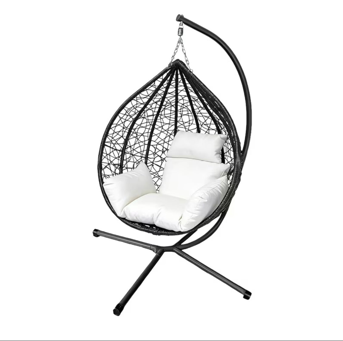 Yuna | Luxury hanging egg chair with stand