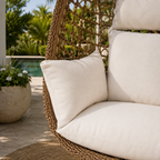 Luna | Modern hanging egg chair with stand