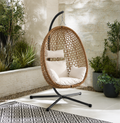 Luna | Modern hanging egg chair with stand