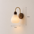 Lola | Modern Wood Glass Wall light