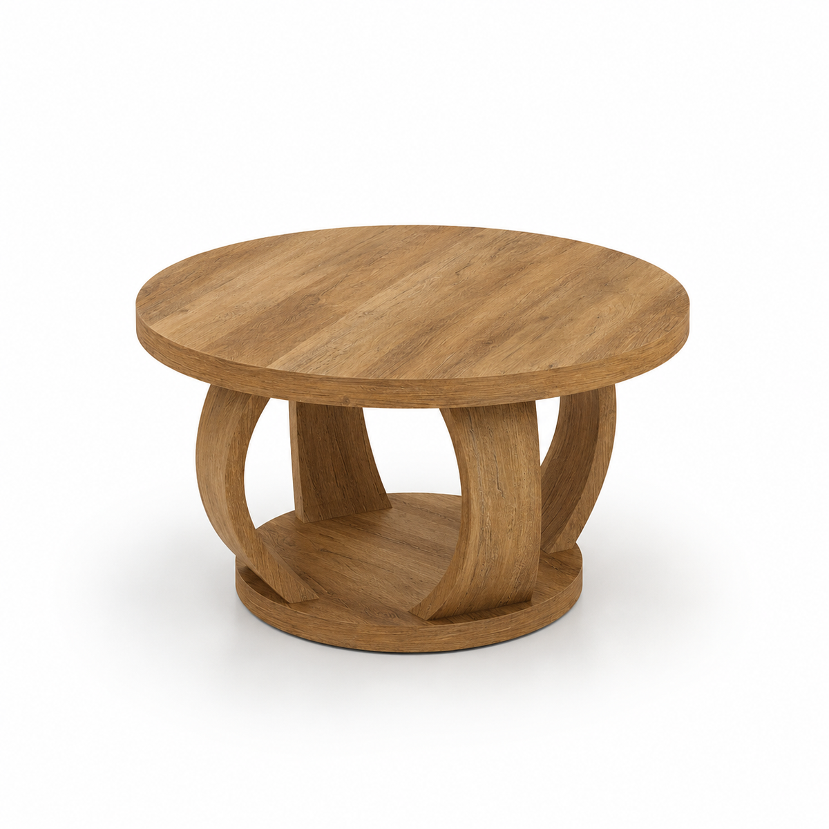 Hyna | Premium round wooden coffee table