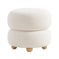 Nora | Cream Ottoman Stool