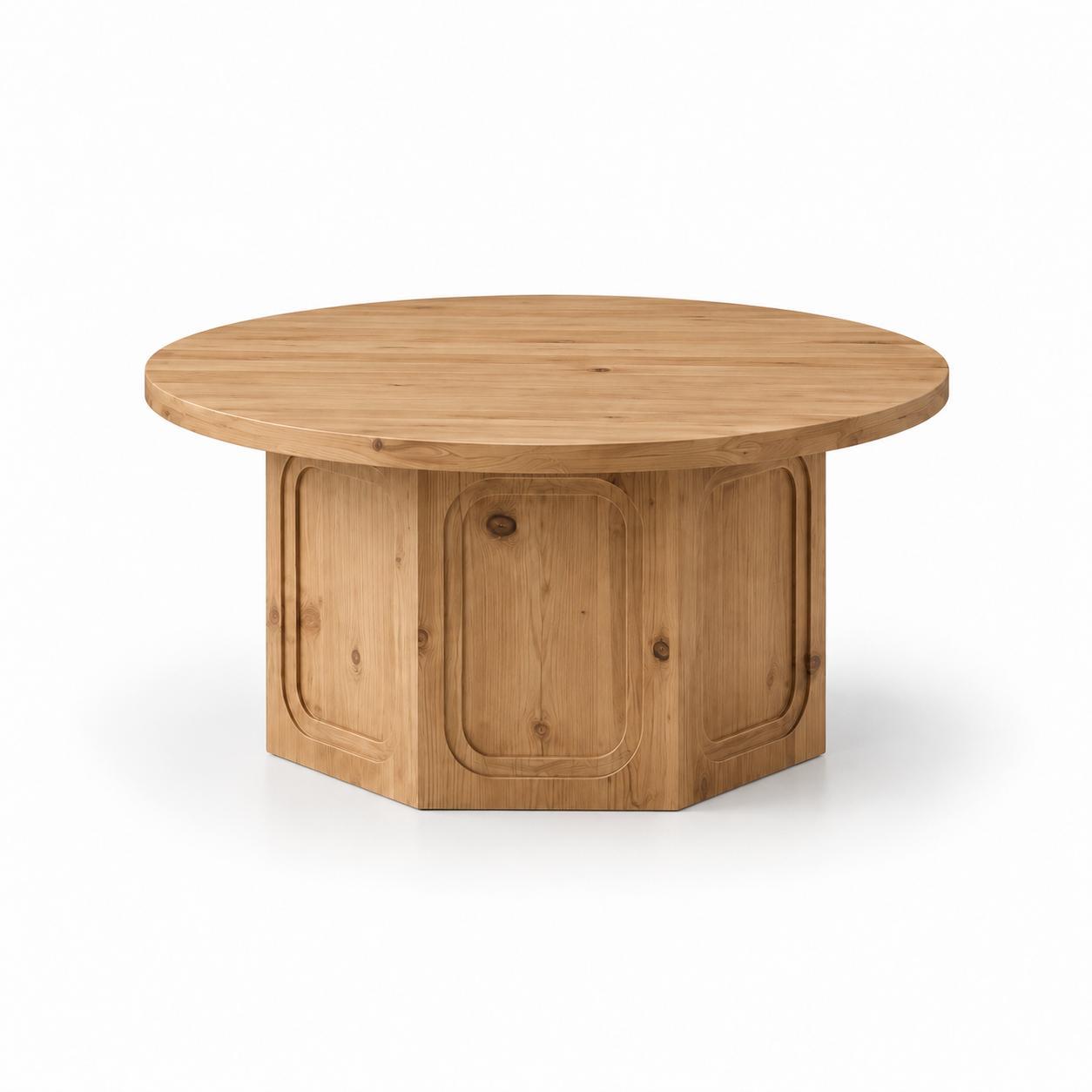 Mira | Premium Round wooden coffee table