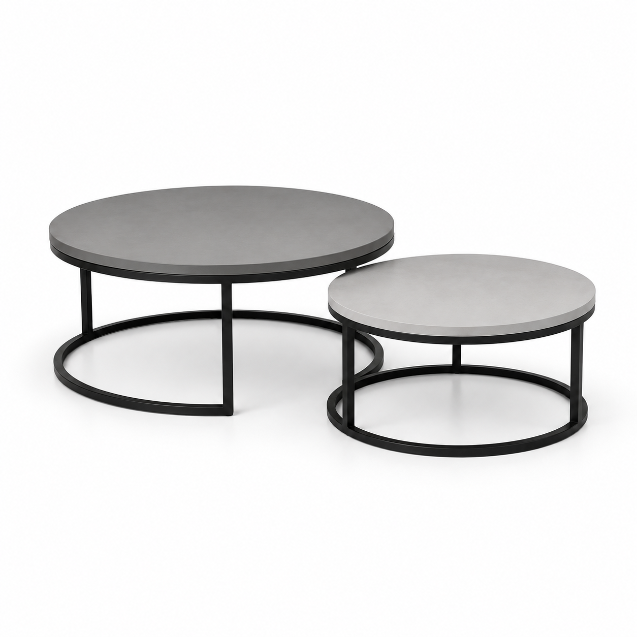 Pina | Premium Round wooden coffee table set